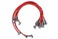 MSD 31359 Super Conductor Spark Plug Wire Set Red