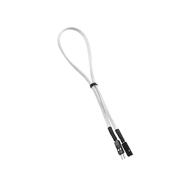 CableMod ModFlex Sleeved 2-pin Chassis I/O ,White, 30cm