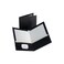 Staples 2-Pocket Laminated Presentation Folders, Black, 10-Pack