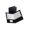 Staples 2-Pocket Laminated Presentation Folders, Black, 10-Pack