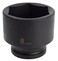 SUNEX TOOLS 5100 1" Drive Standard 6 Point Impact Socket 3-1/8