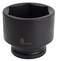 SUNEX TOOLS 5100 1" Drive Standard 6 Point Impact Socket 3-1/8