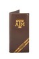 ZEP-PRO NCAA Texas AM Aggies Zep-Pro Pull-Up Leather Trifold Embossed Wallet, Brown