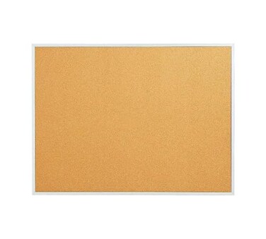 Staples Cork Bulletin Board, Aluminum Frame, 3x2 Ft, Self-Healing