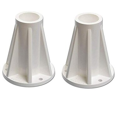 SAFTRON Two Saftron 6" Mounting Bases ,White