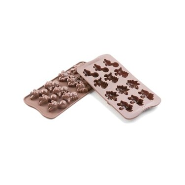 Silikomart Silicone Easy Chocolate Mold, Assorted, Dinosaurs
