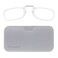 ThinOptics Pod Reading Glasses - Slim Armless Pocket Readers - White, Clear 2.5x