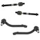 TRQ Inner and Outer Driver and Passenger Side Tie Rod Set 4 Piece