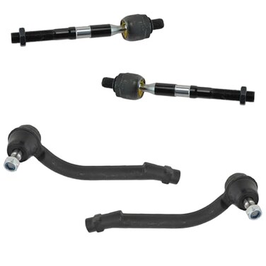 TRQ Inner and Outer Driver and Passenger Side Tie Rod Set 4 Piece