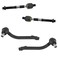 TRQ Inner and Outer Driver and Passenger Side Tie Rod Set 4 Piece