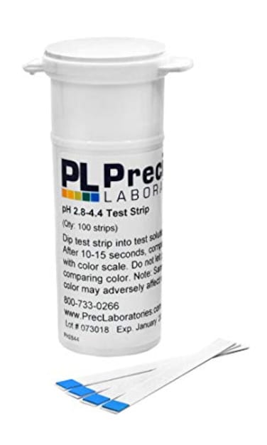 hBARSCI pH Test Strips for Wine Making, 2.8 to 4.4 Range, 100 Strips