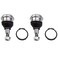 TRQ Front Lower Driver and Passenger Side Ball Joint Set