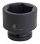 SUNEX TOOLS 570 1" Drive Standard 6 Point Impact Socket 2-3/16