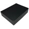Lineco Museum Archival Storage Box, Drop Front, 9.75x12.75x3 in, Black