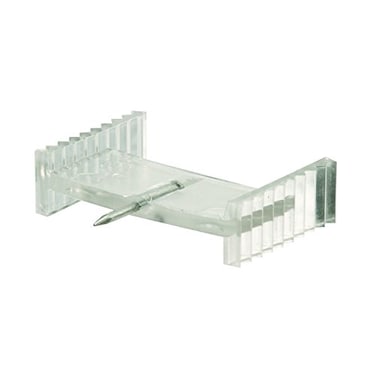 Prime-Line L 5802 Clear Plastic Window Grid Retainer Clips ,6 Pack