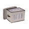 Household Essentials Champagne Flute Storage Box, 12 Sturdy Compartments, Windowed Front Panel, 2 Riveted Handles, Foldable and Stackable Storage Box