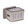 Household Essentials Champagne Flute Storage Box, 12 Sturdy Compartments, Windowed Front Panel, 2 Riveted Handles, Foldable and Stackable Storage Box