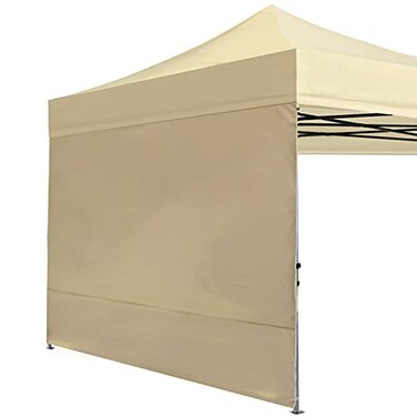 ABCCANOPY Instant Canopy SunWall 10x10 FT No Frame or Top, Beige