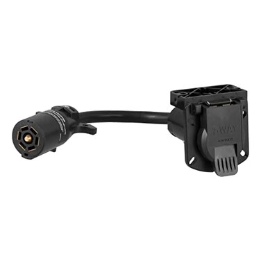 CURT 57003 7-Way RV Blade LED Adapter with Built-in Load Resistors