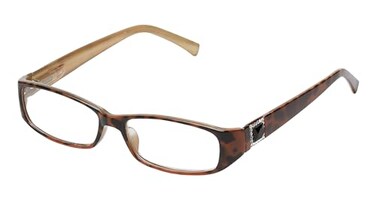 SAV Eyewear ,Select-A-VisionVictoria Klein Crystals Fashion Rectangular Reading Glasses 9092S Demi, 3.00