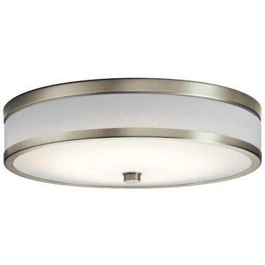 Kichler Pira 12" LED Flush Mount Light, Brushed Nickel