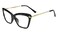 FEISEDY Cat Eye Glasses Frame Clear Lenses Eyewear Women B2440