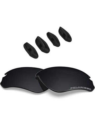BLAZERBUCK Anti-salt Polarized Replacement Lenses for Oakley Flak Draft OO9364 - Black
