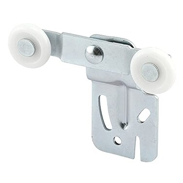 Prime-Line MP6502 7/8 in. Tandem Wardrobe Door Roller Assembly, Front ,2 Pack
