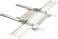 Festool 495717 Parallel Side Fence FS-PA for Guide Rail System - Metric Scales