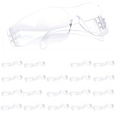 3M Safety Glasses, Virtua, ANSI Z87, Unisex, Clear Lens, Clear Frame