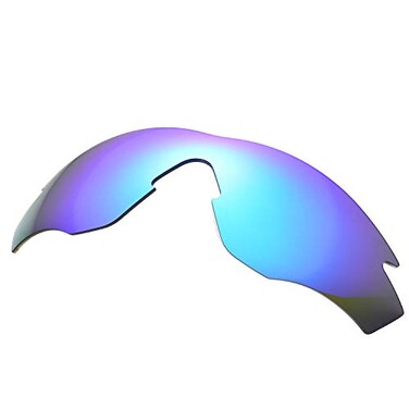 NicelyFit Polarized Replacement Lenses for Oakley M2 Sunglasses Glass Frame ,Ice Blue Mirror