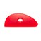 Mudtools Shape 3 Polymer Rib, Red Very Soft - 5-Inch Wide Pottery Tool