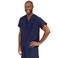 Medline PerforMAX One-Pocket Reversible Scrub Top, ANG-CC, Medium, Navy