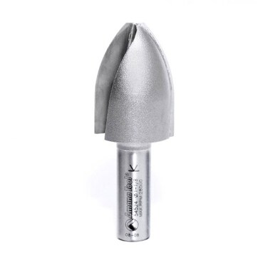 Amana Tool 54524 Cove Verticle Raised Panel 1-1/8 Diameter by 1-9/16-Inch Radius by 1/2-Inch Shank 2 Flute Router Bit
