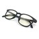 JS Blue Light Blocking Glasses, Puhou Square Black Frame, LCD Lens