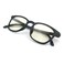 JS Blue Light Blocking Glasses, Puhou Square Black Frame, LCD Lens