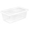 Sterilite Storage Boxes, Stackable Clear Plastic Bins, 6 Quart, 24-Pack