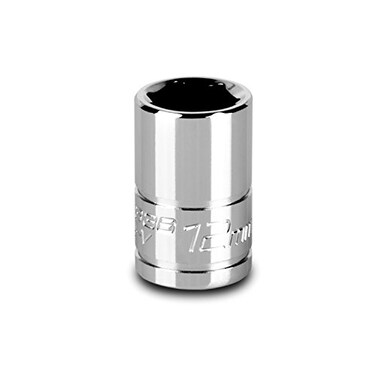 Capri Tools 12 mm Shallow Socket, 3/8-Inch Drive, 6-Point, Metric