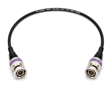 AV-Cables 12G-SDI BNC to BNC Cable, 4855R,3ft, Black