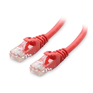 Cable Matters 10Gbps Snagless Cat 6 Ethernet Cable, 20ft, Red
