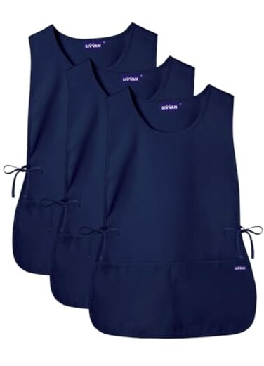 Sivvan Unisex Apron - Cobbler Apron 3-Pack - S87003 - Navy - R