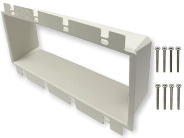 iMBAPrice BE4-1 4-Gang Electrical Box Extender, White, 1-Pack