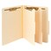 Smead Classification File Folder, 2" Expansion, 2/5-Cut Tab, Letter Size, 10 per Box ,2 Dividers, Manila