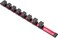 Olsa Tools 3/4-Inch Drive Socket Holder Rail, Red Aluminum,