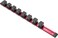 Olsa Tools 3/4-Inch Drive Socket Holder Rail, Red Aluminum,