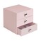iDesign Plastic 3-Drawer Jewelry Box, Pink, 6.5" x 6.5" x 6.5