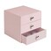 iDesign Plastic 3-Drawer Jewelry Box, Pink, 6.5" x 6.5" x 6.5