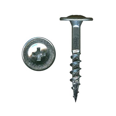 Rok 100 Pack of Hardware8 x 1-1/8" Coarse Deep Thread Truss Head Drawer Front Adjustment Phillips Screws