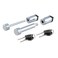CURT 23527 Trailer Lock Set for 2-Inch Receiver, 2-1/2-Inch Coupler Latch Span, ChromeBlack