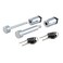 CURT 23527 Trailer Lock Set for 2-Inch Receiver, 2-1/2-Inch Coupler Latch Span, ChromeBlack